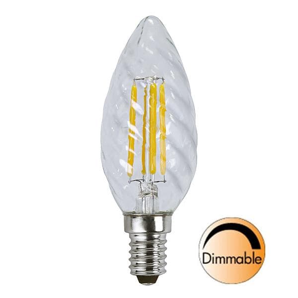 Star Trading Illumination LED Candle Twisted 420lm 2700K E14 4,2W (Dimbar)