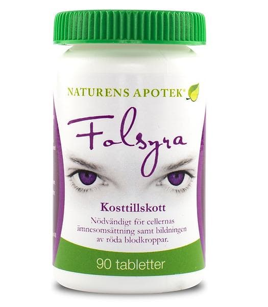 Naturens Apotek Folsyra 90 Tabletter