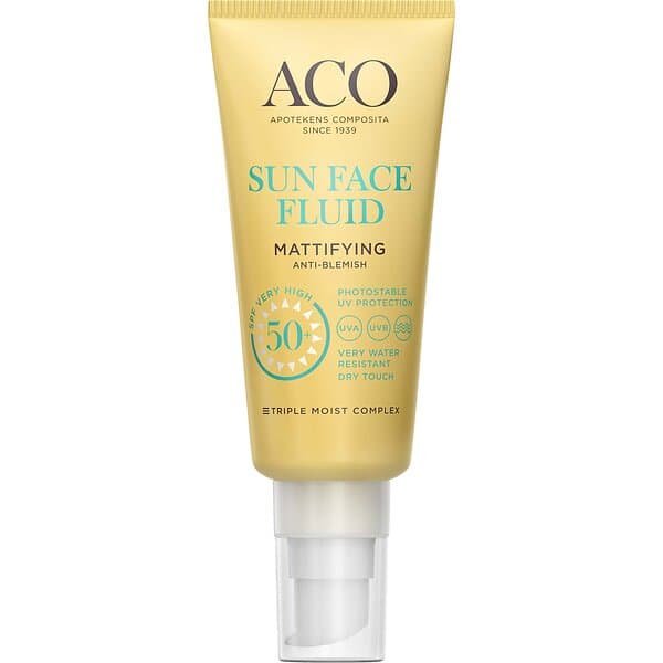 ACO Sun Face Fluid Mattifying SPF50+ 40ml