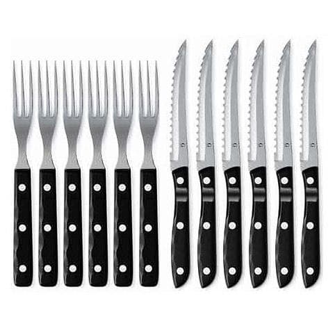 Gense Old Farmer Black Grillbestickset 12 Delar