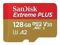 SanDisk Extreme Plus microSDXC Class 10 UHS-I U3 V30 A1 128GB