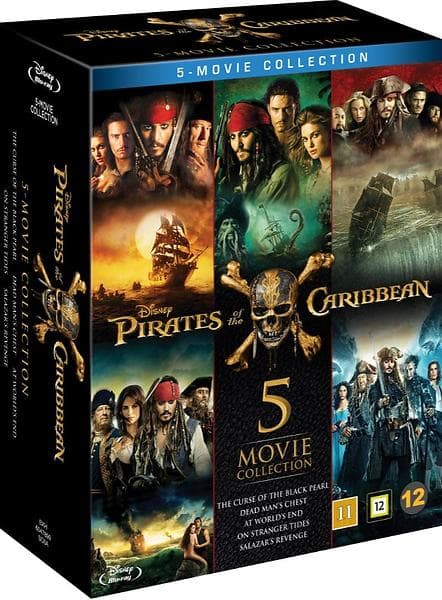 Pirates of the Caribbean 1-5 (Blu-ray)