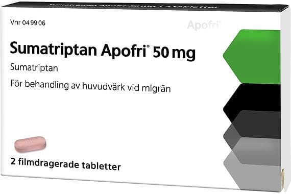 Evolan Apofri Sumatriptan 50mg 2 Film- Coated Tabletter