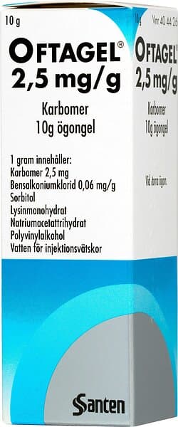 Oftagel 2,5mg/g Eye Gel 10g