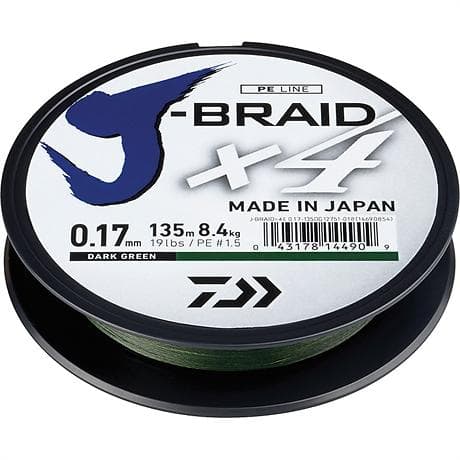 Daiwa J-Braid X4 0.29mm 1350m