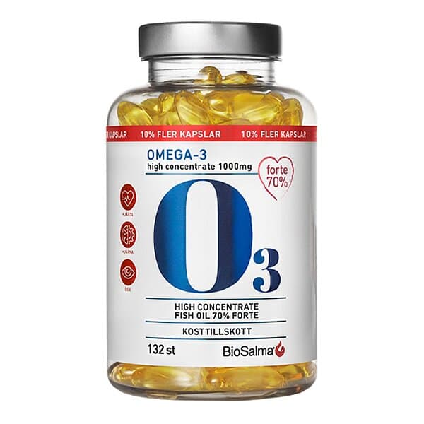 Biosalma Omega 3 70% Forte 1000mg 120 Kapslar