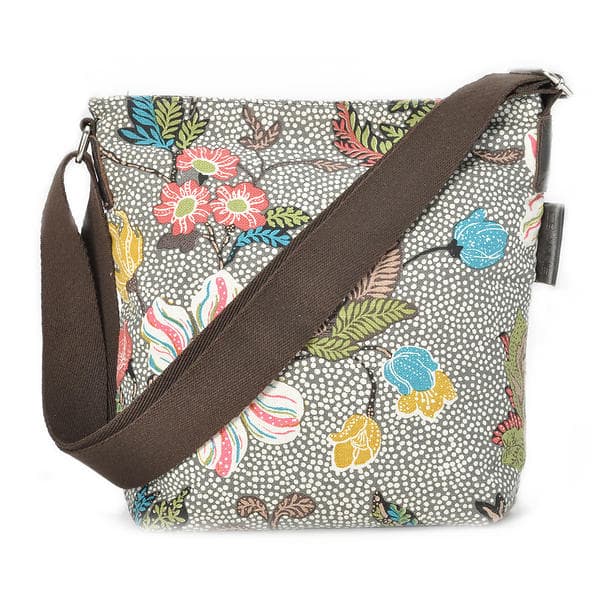 Ceannis Flower Linen Small Shoulder Bag