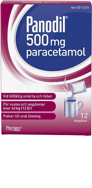 Panodil Paracetamol 500mg Pulver 12st