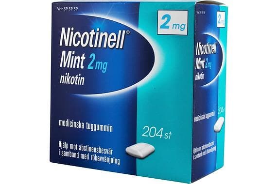 Nicotinell Mint Medicinskt Tuggummi 2mg 204st