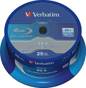 Verbatim BD-R 25GB 6x 25-pack Spindel