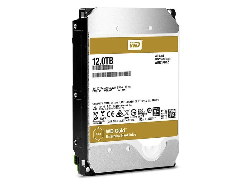 WD Gold WD121KRYZ 256MB 12TB