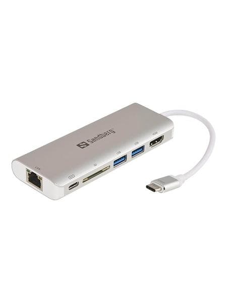 Sandberg USB-C Dock HDMI+LAN+SD+USB