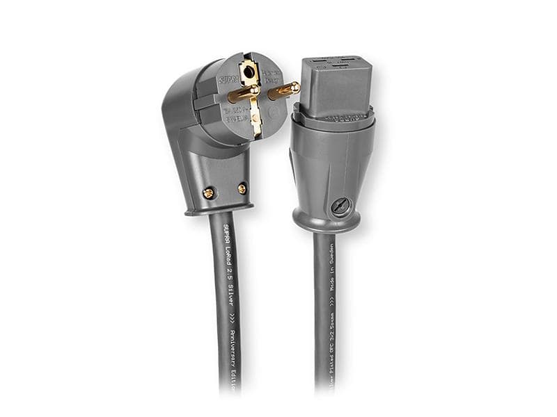 Supra Anniversary LoRad 2.5 SPC CS-16-EU/A CEE 7/7 (angled) - IEC C19 1,5m
