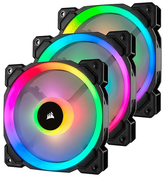 Corsair LL120 Dual Light Loop RGB PWM 120mm LED 3-pack