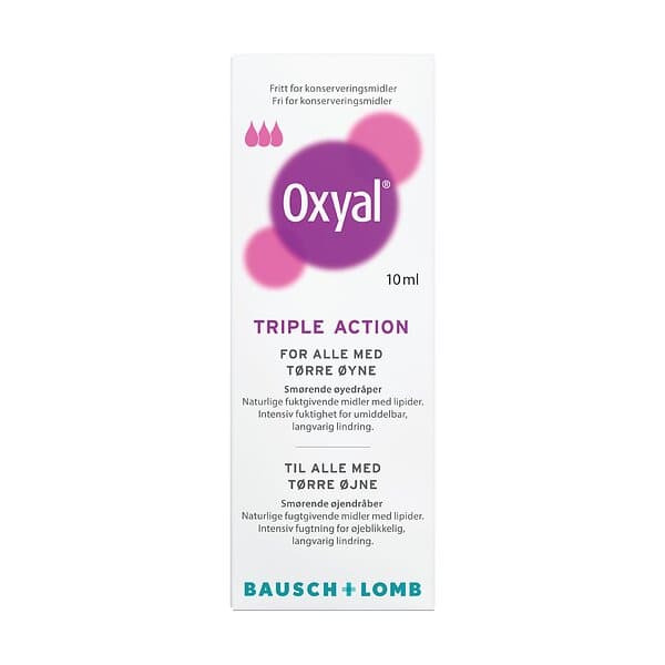 Bausch & Lomb Oxyal Triple Action Eye Drops 10ml