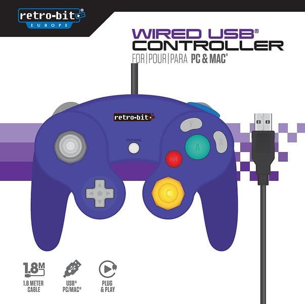 Retro-Bit GameCube Wired USB Controller (PC/Mac)
