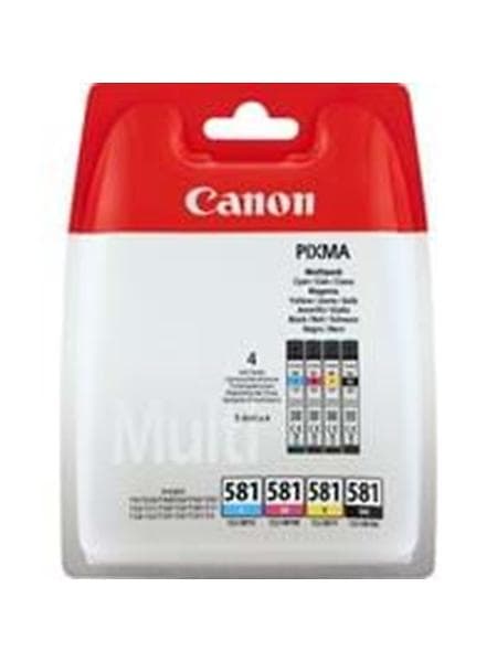 Canon CLI-581 (Svart/Cyan/Magenta/Gul)
