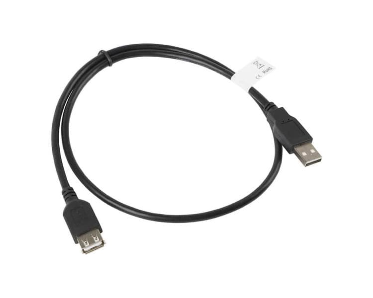 Lanberg USB A - USB A M-F 2.0 0,7m