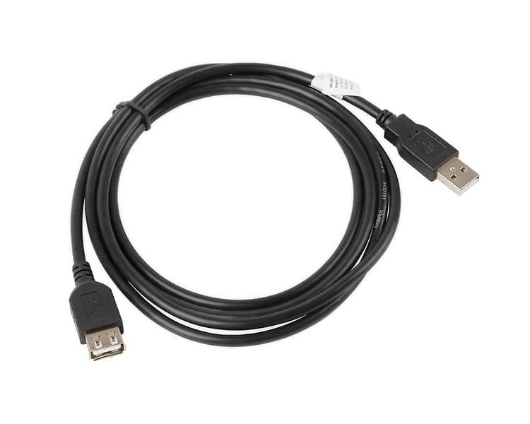 Lanberg USB A - USB A M-F 2.0 1,8m