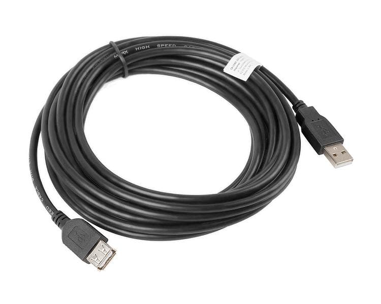 Lanberg USB A - USB A M-F 2.0 5m