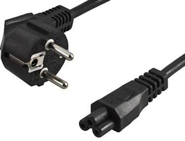 Deltaco CEE 7/7 (angled) - IEC C5 2m