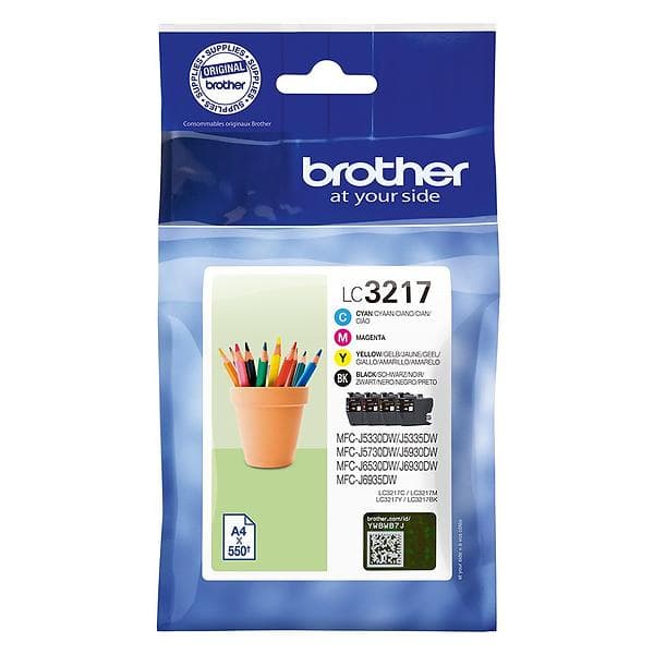 Brother LC-3217 (Svart/Cyan/Magenta/Gul)