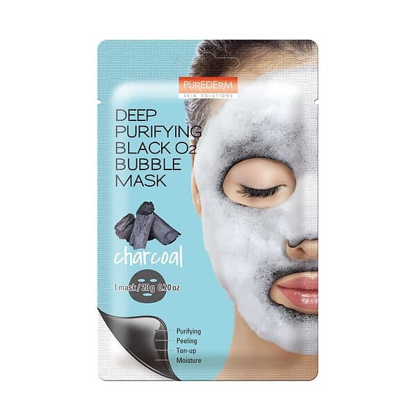 Purederm Deep Purifying Black O2 Bubble Mask Sheet 1st