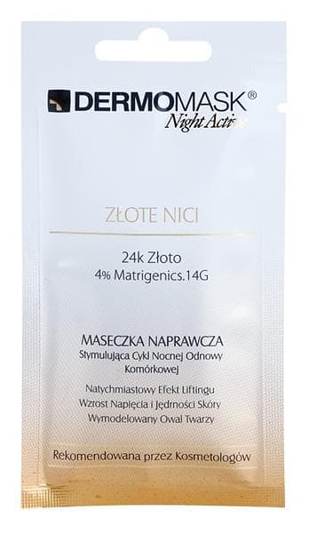 L'biotica DermoMask Night Active Gold Spun Repairing Face Mask 10ml