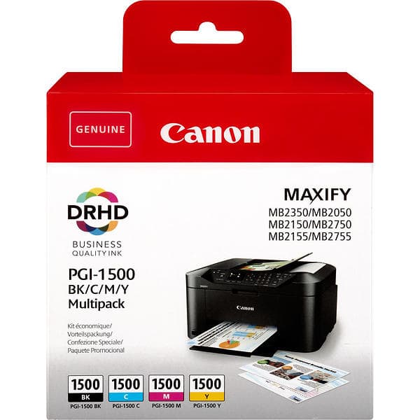 Canon PGI-1500BK/C/M/Y (Svart/Cyan/Magenta/Gul)