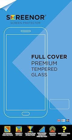 Screenor Full Cover Tempered Glass for iPhone 7/8