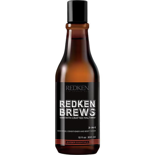 Redken Brews Mens 3in1 Shampoo Conditioner & Body Wash 300ml