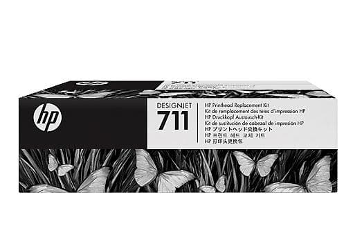 HP 711 Printhead (Svart/Cyan/Magenta/Gul)