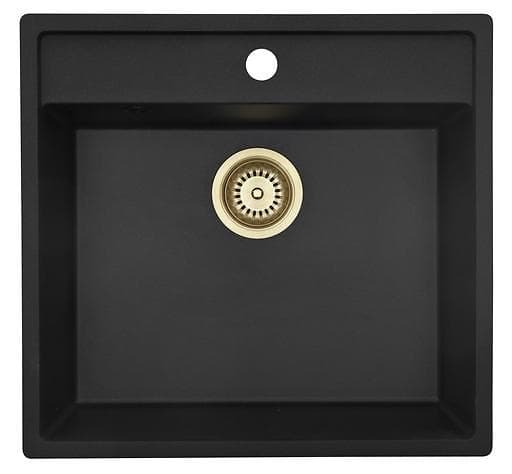 Lavabo Jupiter 60 (Svart/Mässing)