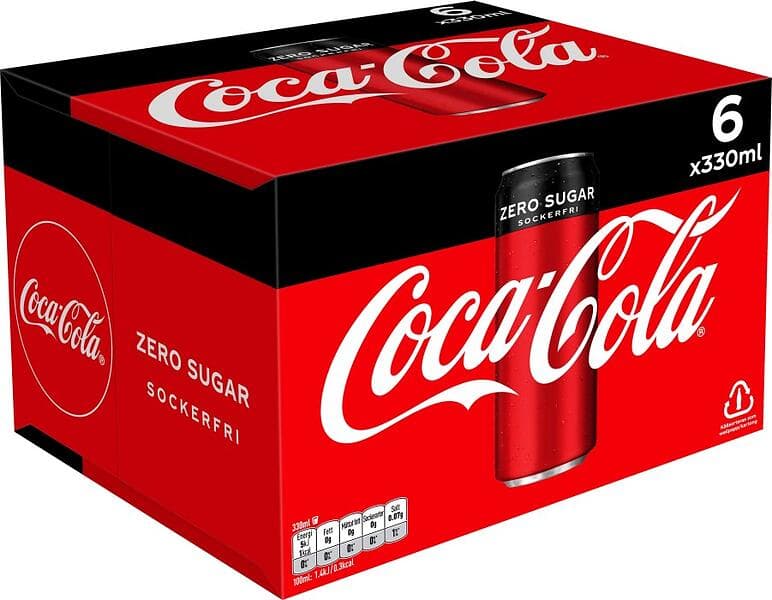 Coca-Cola Stevia No Sugar Burk 0,25l 6-pack