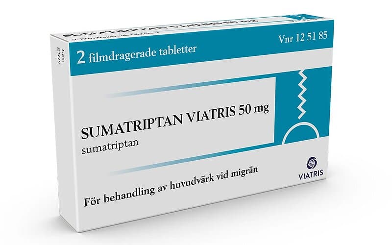 Mylan Sumatriptan 50mg 2 Tabletter