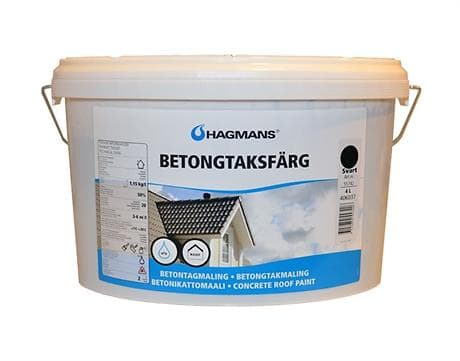 Hagmans Betongtaksfärg NCS-S9000-N Svart 10L