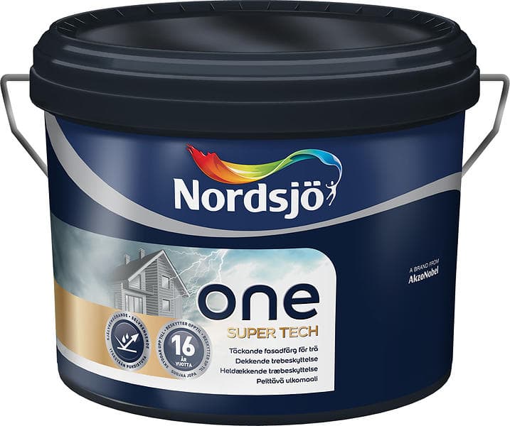 Nordsjö One Super Tech Fasadfärg 334 Röd 10L