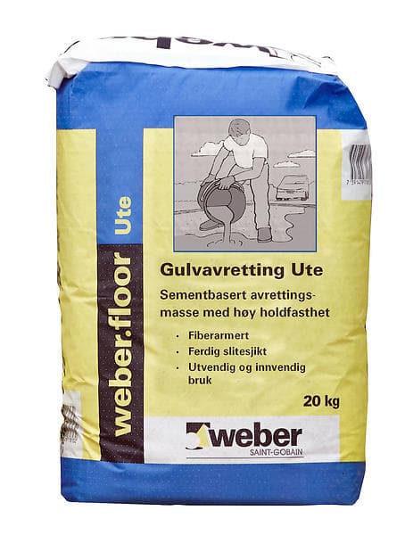 Weber Saint-Gobain Gulvavretting Ute (20kg)