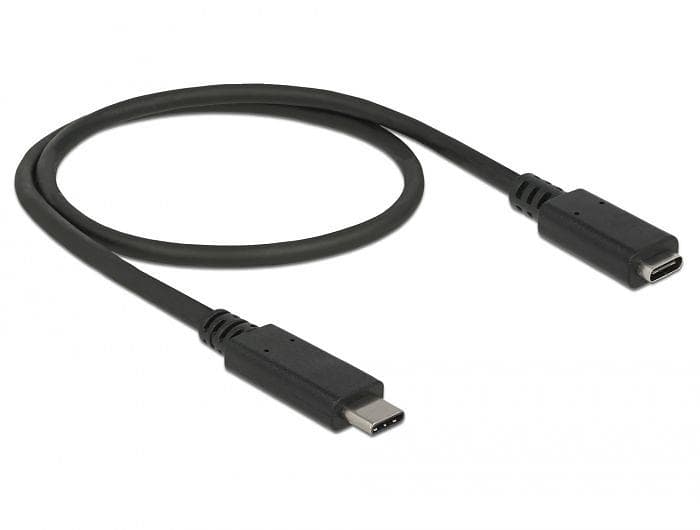 DeLock SuperSpeed USB C - USB C 3.0 M-F 0,5m