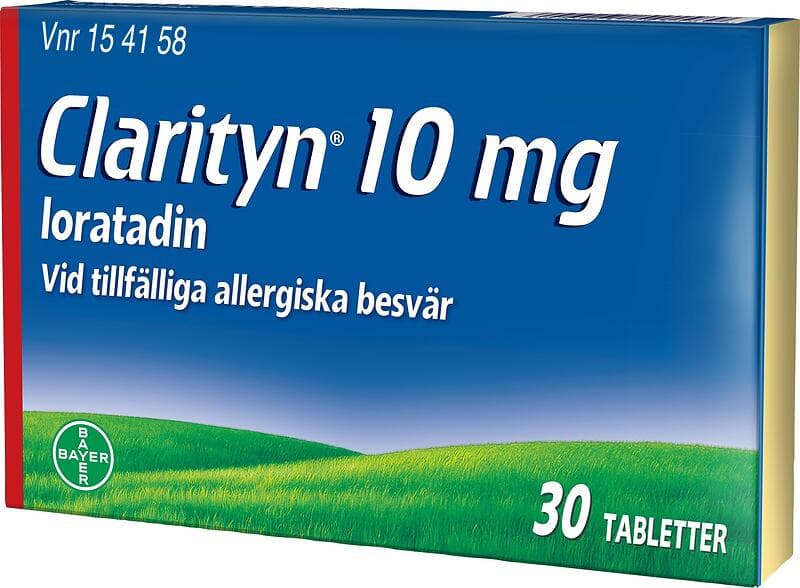 Clarityn 10mg Loratadin 30 Tabletter