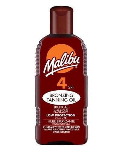 Malibu Sun Bronzing Tanning Oil SPF4 200ml