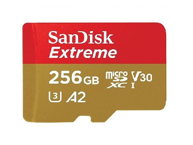 SanDisk Extreme microSDXC Class 10 UHS-I U3 V30 A2 160/90MB/s 256GB