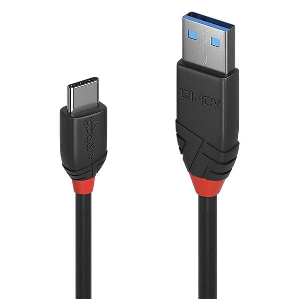 Lindy Black Line 5A USB A - USB C 3.1 0,5m