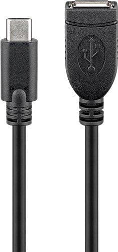 Goobay 3A USB A - USB C F-M 2.0 0,2m