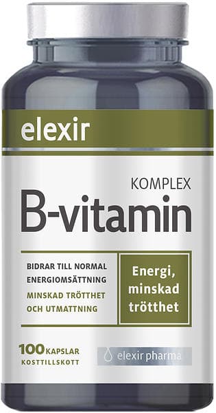 Elexir Pharma B-Vitamin 100 Kapslar
