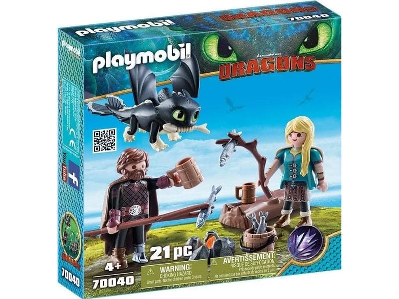 Playmobil Dragons 70040 Hicke och Astrid med drakunge