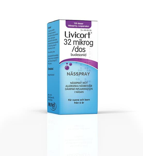 Livicort Nässpray 32 mikrog 120 Doser