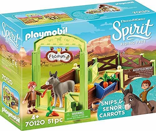 Playmobil Spirit 70120 Snips och Herr Morot med häststall