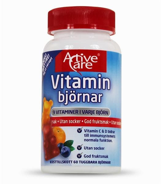 Active Care Vitaminbjörnar 60 Tabletter