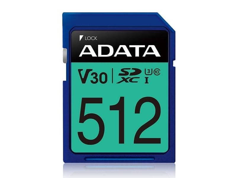 Adata Premier Pro SDXC Class 10 UHS-I U3 V30 100/80MB/s 512GB